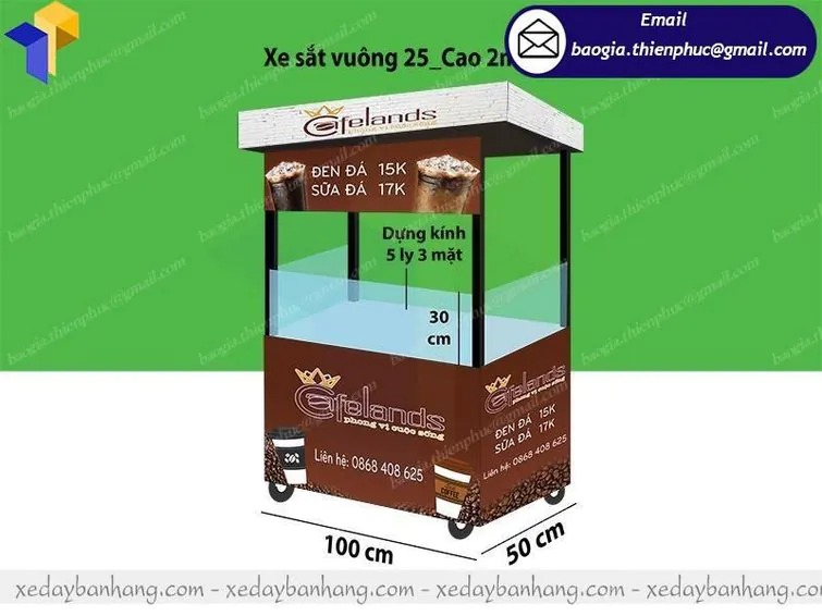 quầy bán cafe take away bao nhiêu tiền