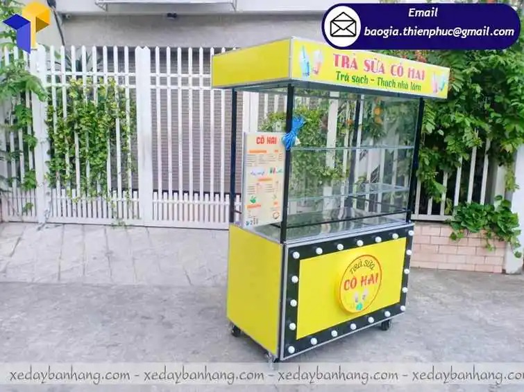 quầy bán sinh tố trà sữa lưu động
