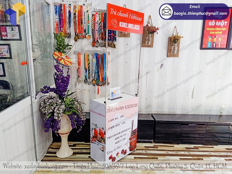 quầy bán trà chanh lưu động uy tín