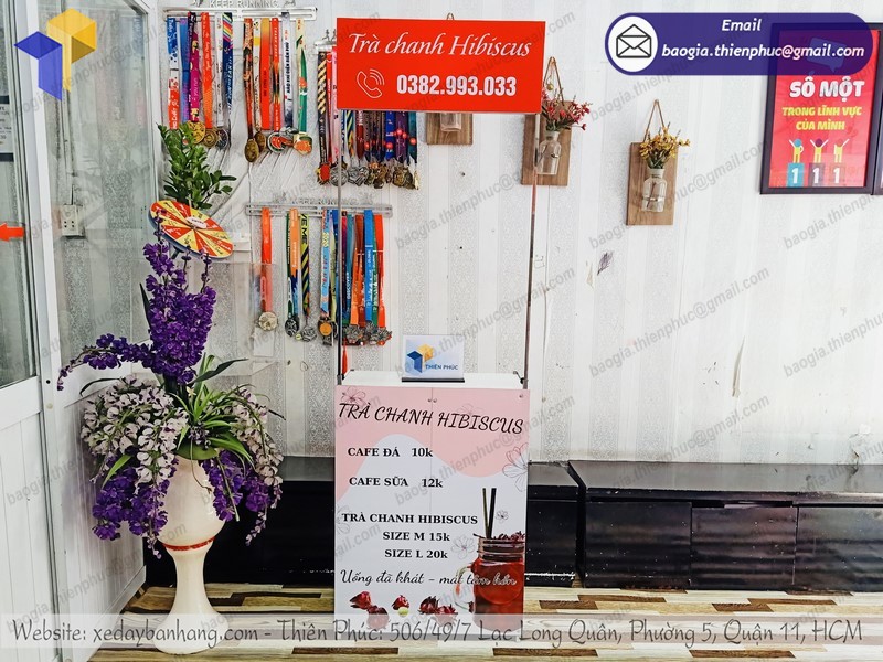 quầy bán trà chanh lưu động