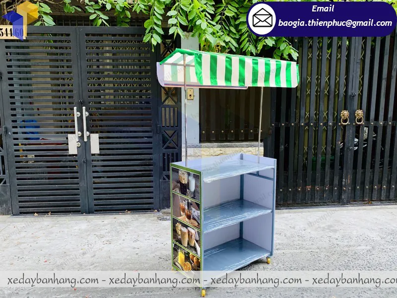 quầy booth lắp ráp bán cafe cam vắt giá rẻ
