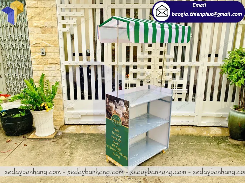 quầy booth lắp ráp bán cafe phin