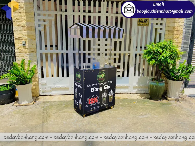 quầy booth lắp ráp bán coffee nguyên chất giá rẻ