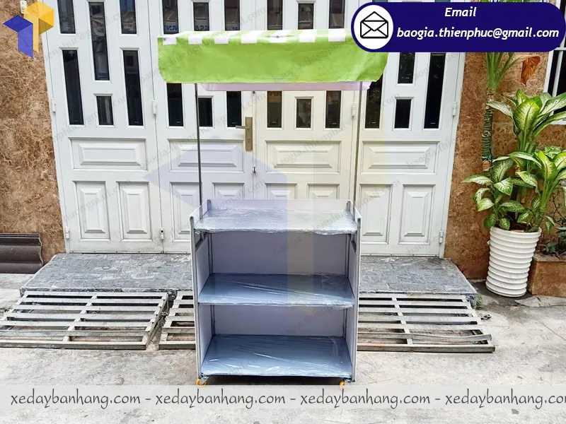 quầy booth lắp ráp bán trà đào giá rẻ