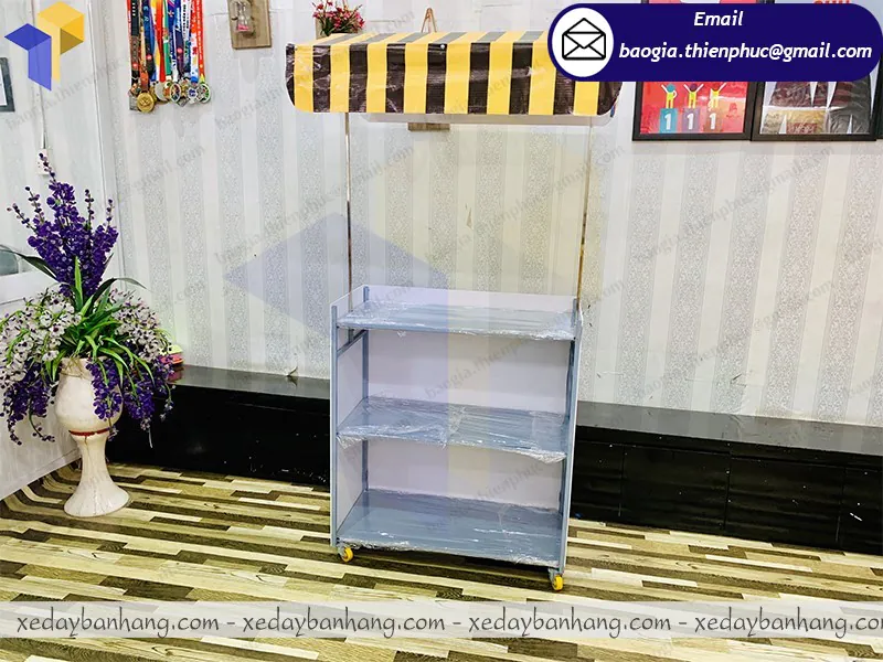 quầy booth lắp ráp bán trái cây