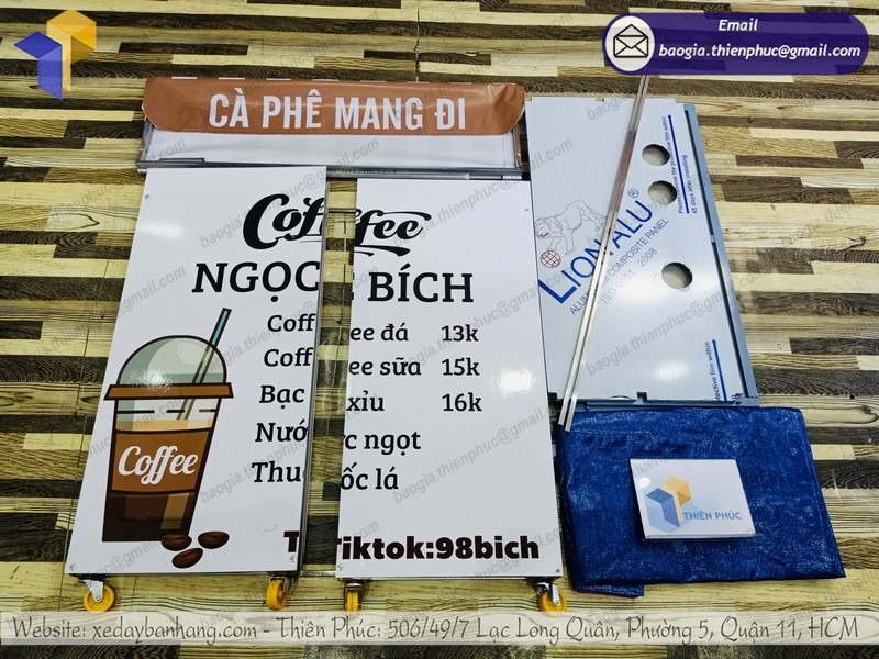 Quầy cafe gấp gọn ở đâu