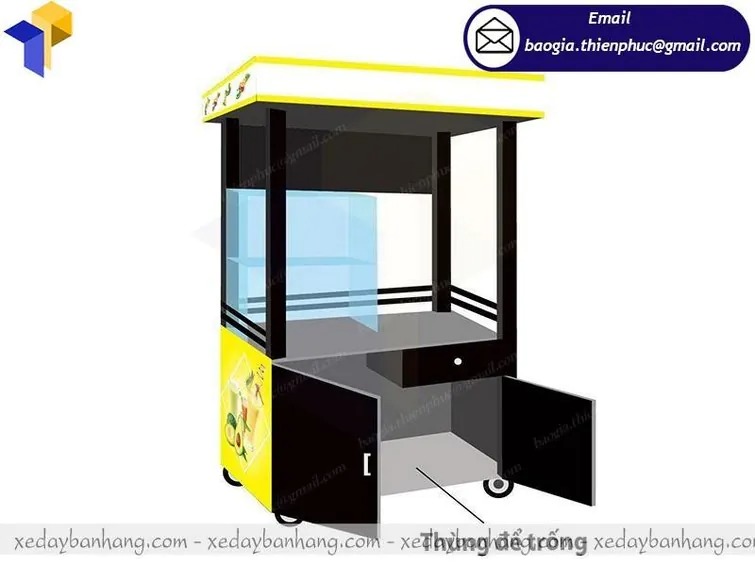 quầy cafe mang đi inox thiên Phúc
