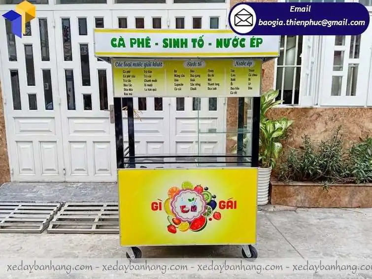 quầy cafe mang đi inox