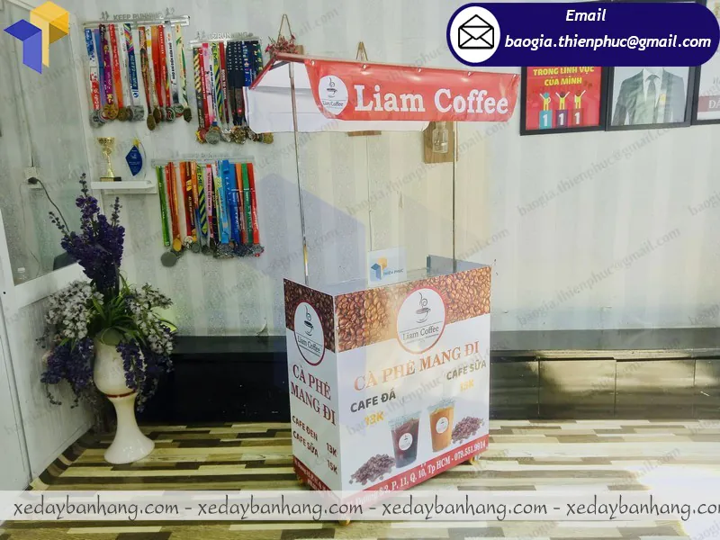 quầy cafe take away lắp ráp giá bao nhiêu