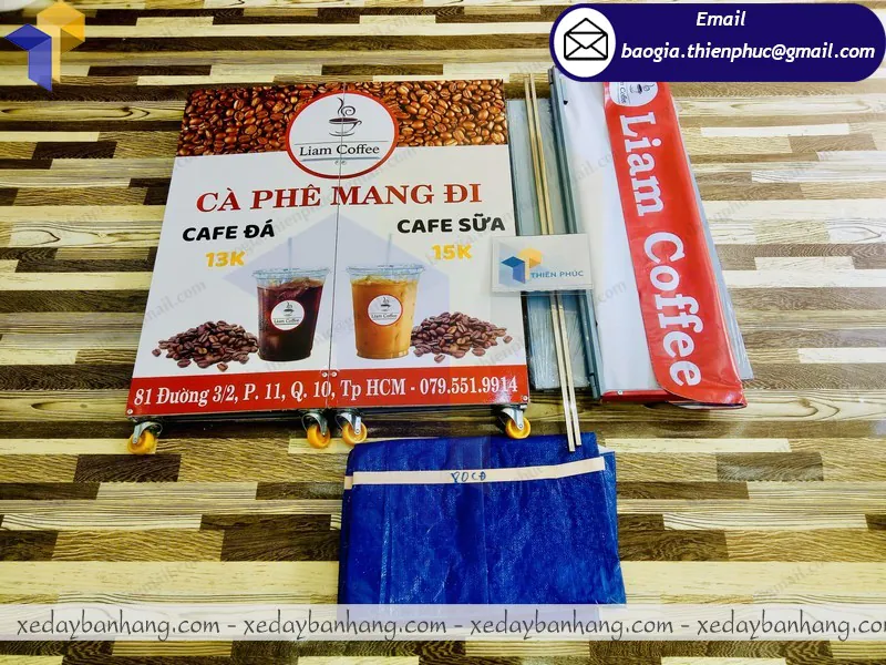 quầy cafe take away lắp ráp