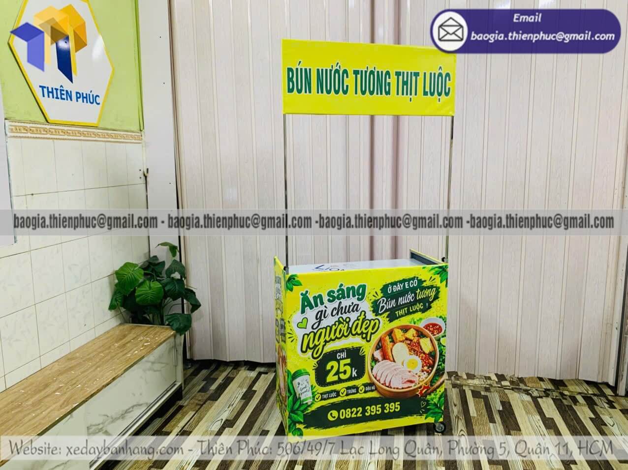 Quầy lắp ráp bán bún nước tương xếp mở di động tại tphcm, nhận đặt sỉ lẻ