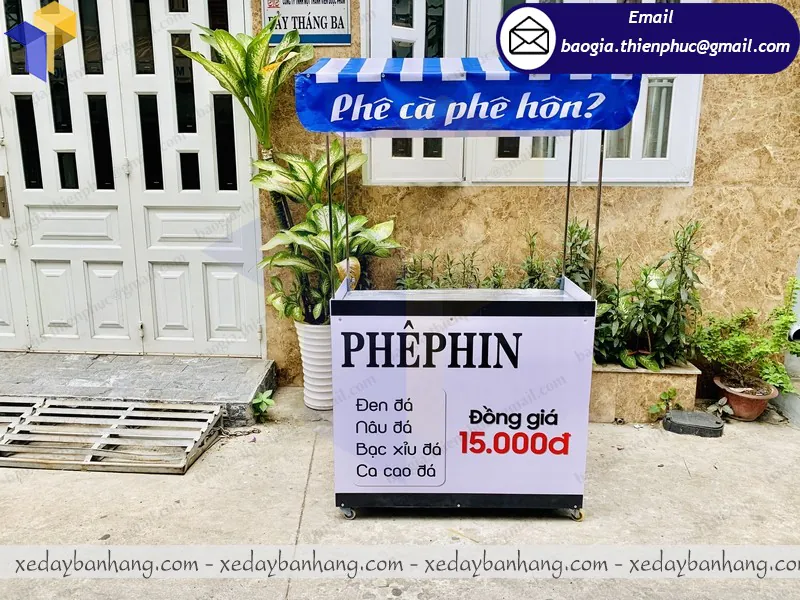 quầy lắp ráp bán cà phê