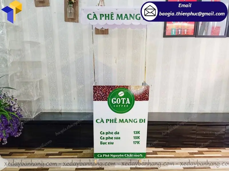 xe lắp ráp bán cafe di động
