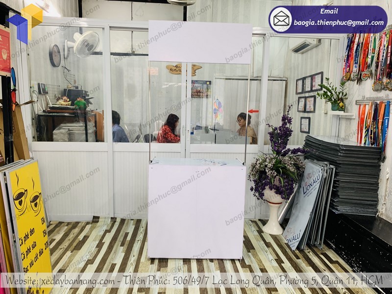 quầy lắp ráp bán hàng lưu động đẹp