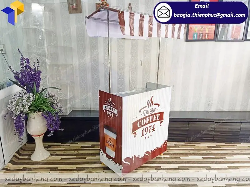thiết kế quầy cafe lắp ráp lưu động