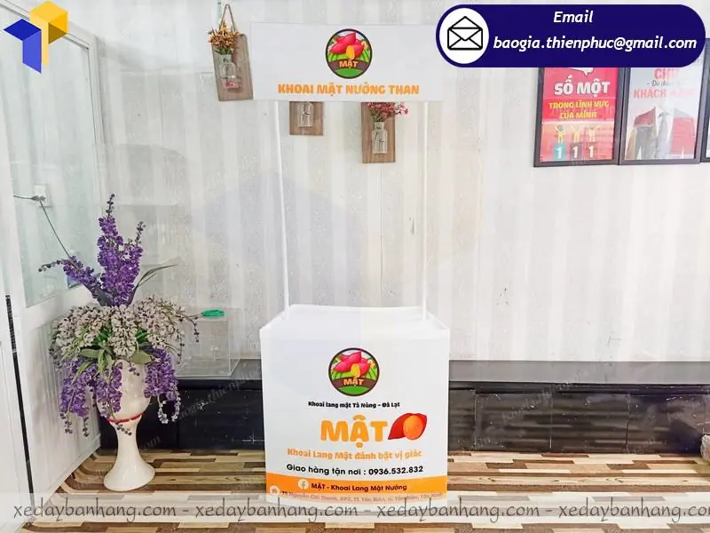 booth nhựa mini quảng cáo
