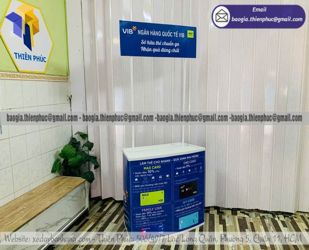 Quầy nhựa cho sự kiện tiếp thị sản phẩm di động chuyên nghiệp mẫu mã đa dạng