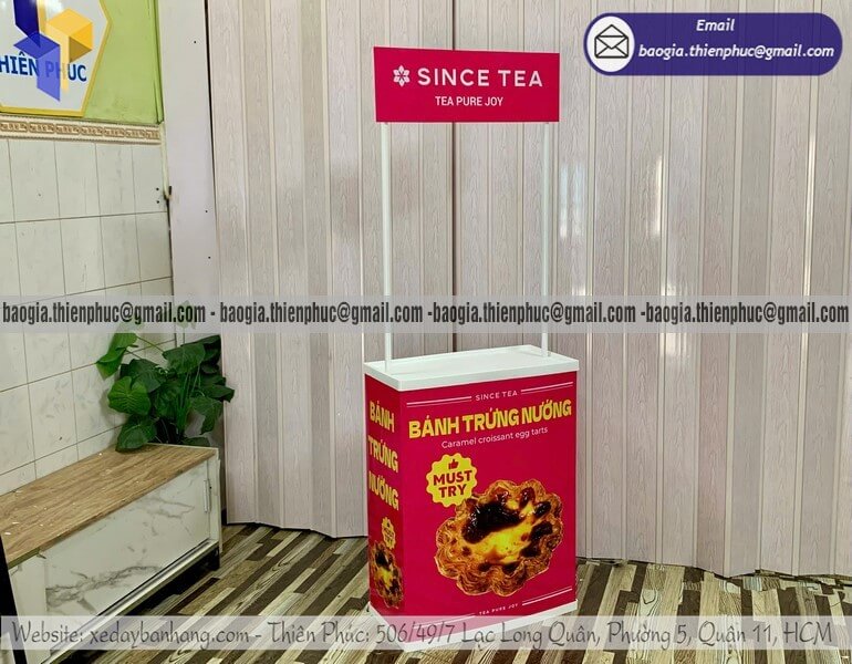 Quầy nhựa PG tiếp thị quảng cáo sản phẩm tại sự kiện giá mềm cực cuốn