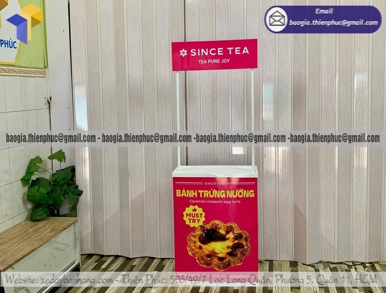 Quầy nhựa PG tiếp thị quảng cáo sản phẩm tại sự kiện