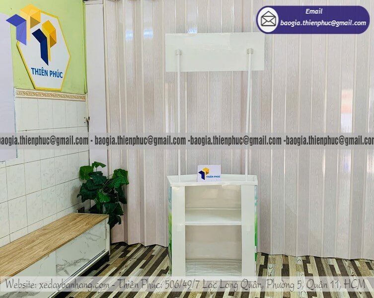 Quầy nhựa quảng cáo sản phẩm cho PG sampling cho hội chợ triễn lãm chương trình marketing