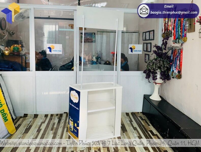 quầy sampling nhựa tiếp thị Cần Thơ