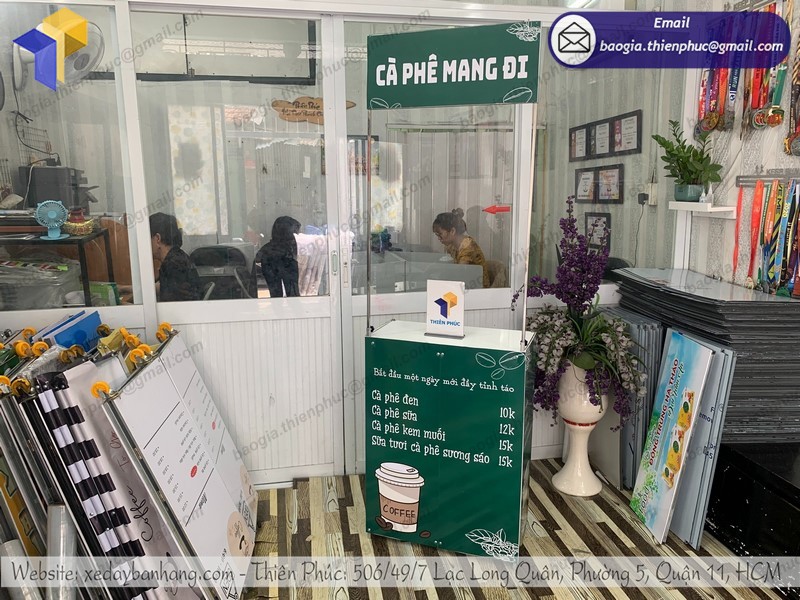 quầy bán cà phê lắp ráp chất lượng