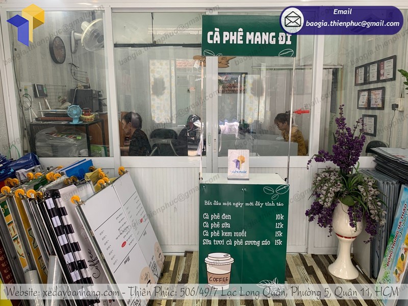 quầy bán cà phê lắp ráp rẻ