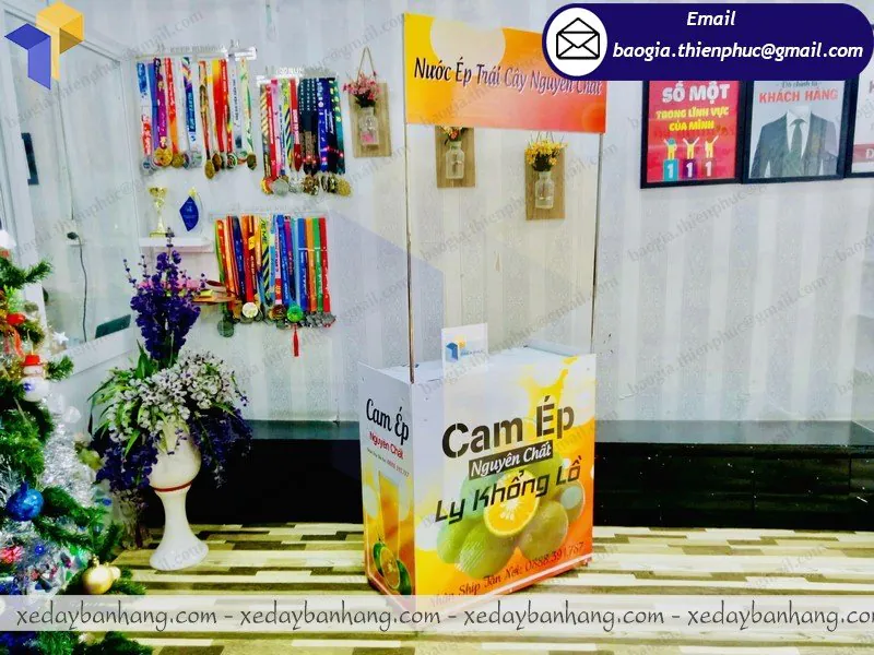 quầy sắt bán nước cam giá rẻ