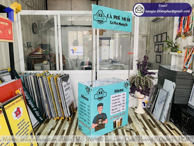 quầy sắt cà phê lắp ráp rẻ