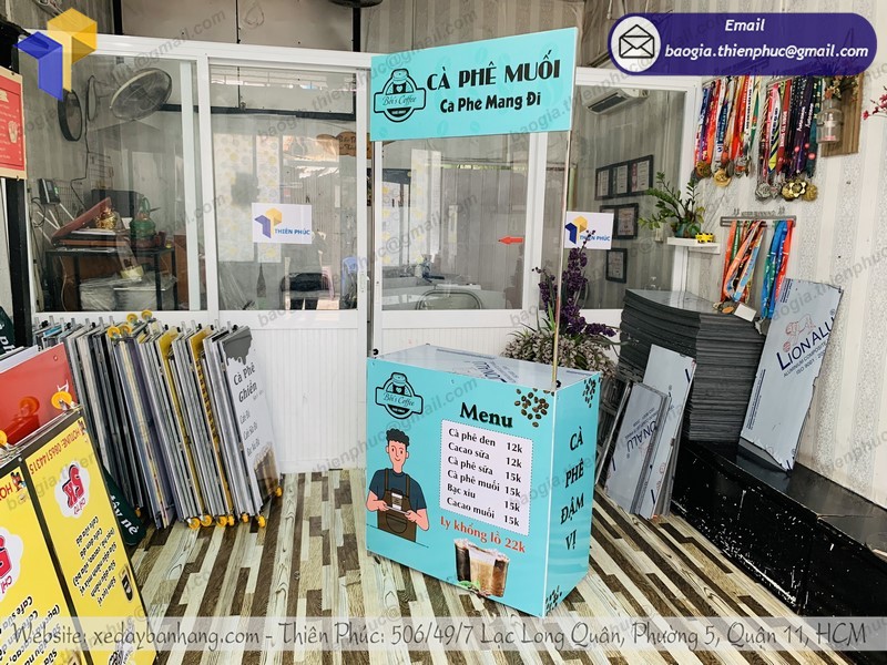 quầy sắt cà phê lắp ráp tphcm