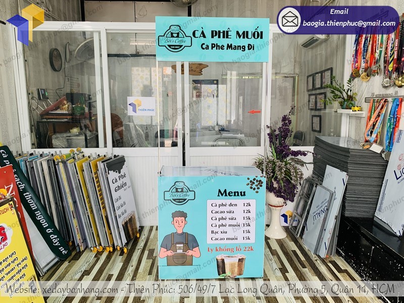 quầy sắt cà phê lắp ráp uy tín