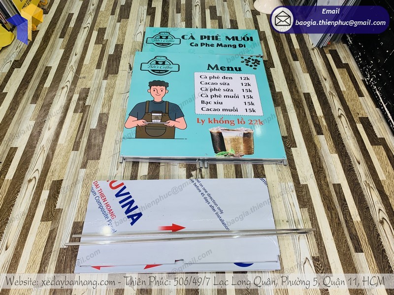 quầy sắt cà phê lắp ráp