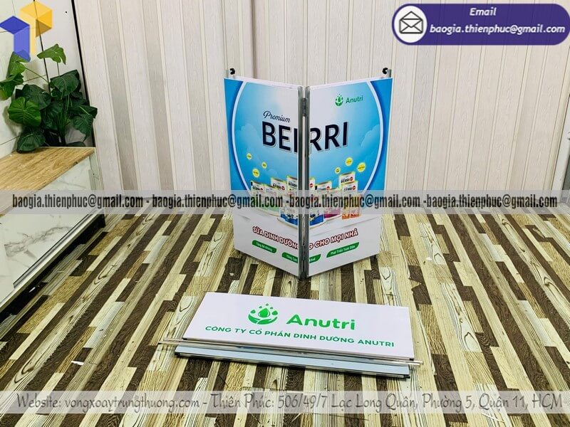 Quầy sắt cho PG sampling bán hàng di động đẹp cho doanh nghiệp vừa và nhỏ Việt Nam