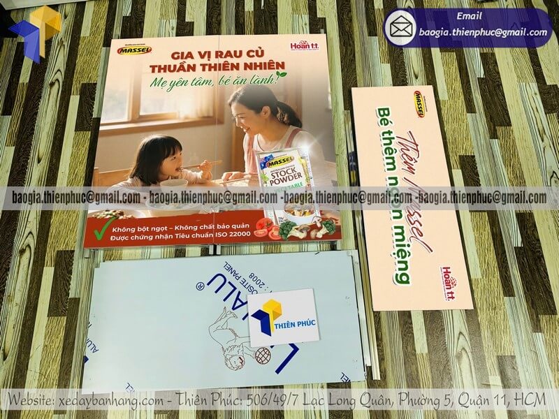 Quầy sắt cho PG sampling sản phẩm mới giá rẻ cho công ty marketing quảng cáo