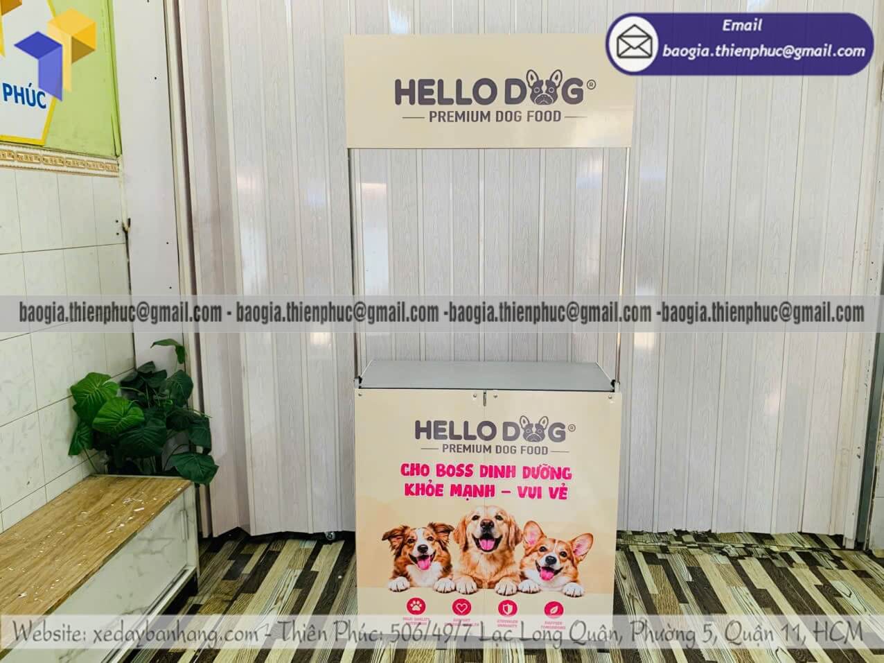 Quầy sắt sampling di động quảng bá thương hiệu event