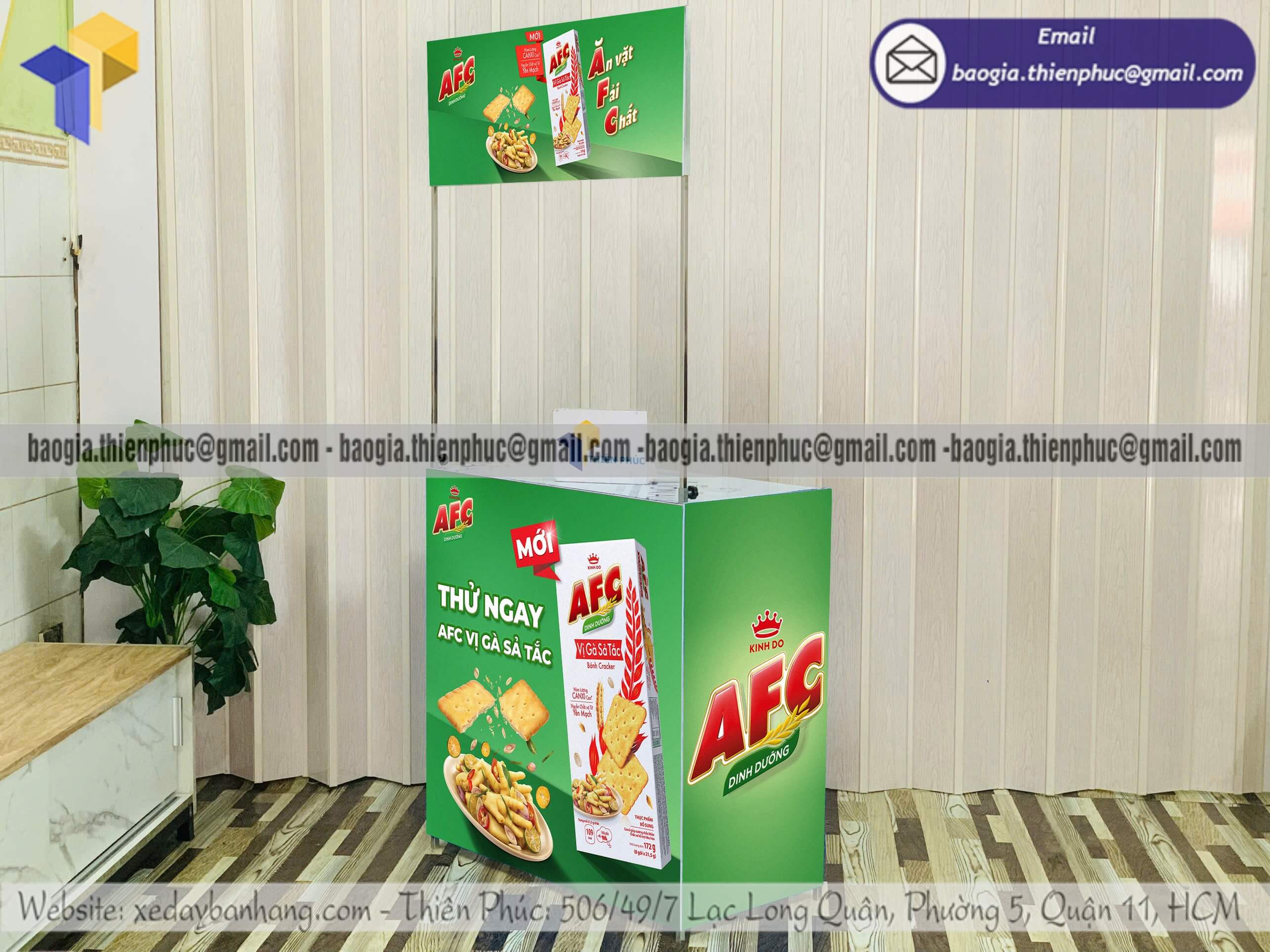 Quầy sắt sampling di động trưng bày sản phẩm đẹp xưởng sản xuất siêu thị dành cho cửa hàng