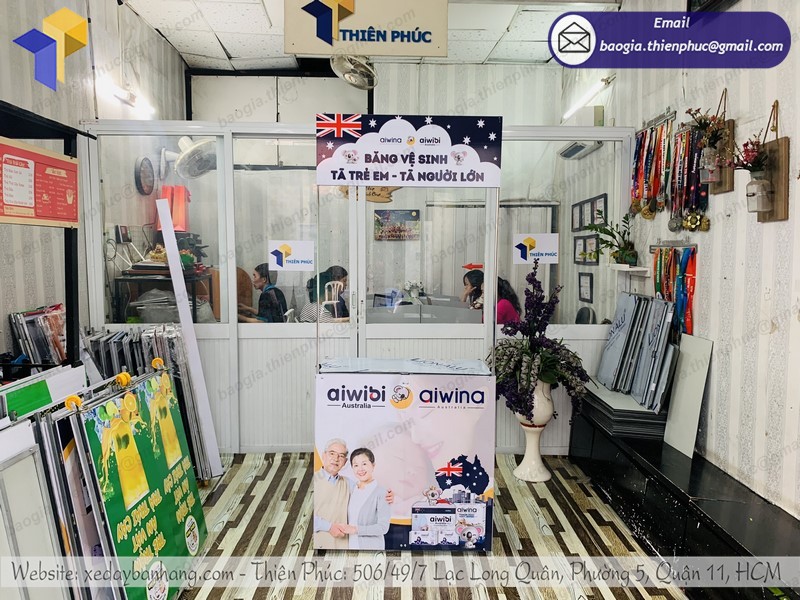 quầy sắt sampling xếp gọn tphcm