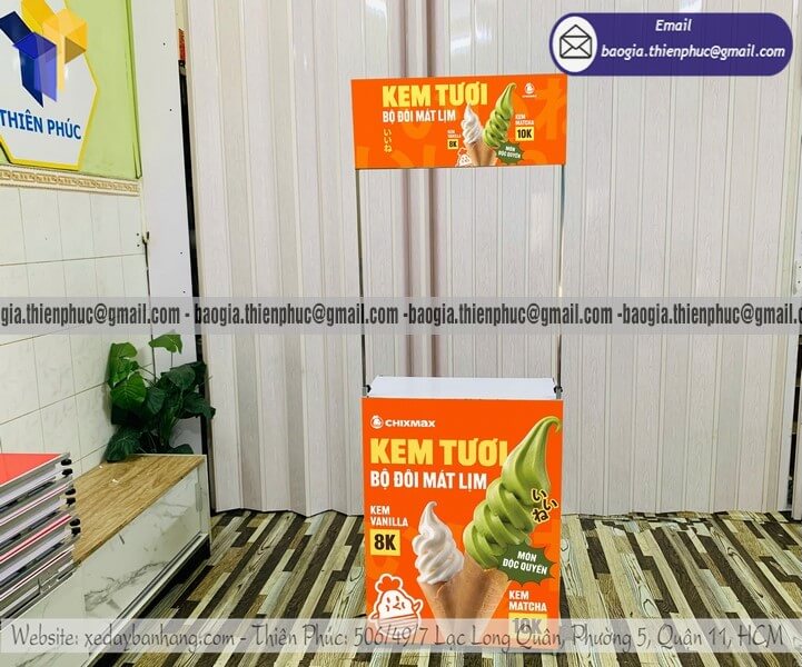 Quầy tiếp thị bằng sắt bán hàng siêu thị giá rẻ Quầy tiếp thị bằng sắt bán hàng siêu thị giá rẻ