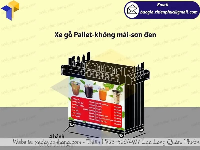 quầy trà sữa di động