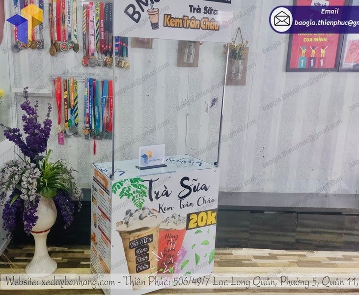 quầy trà sữa take away giá rẻ