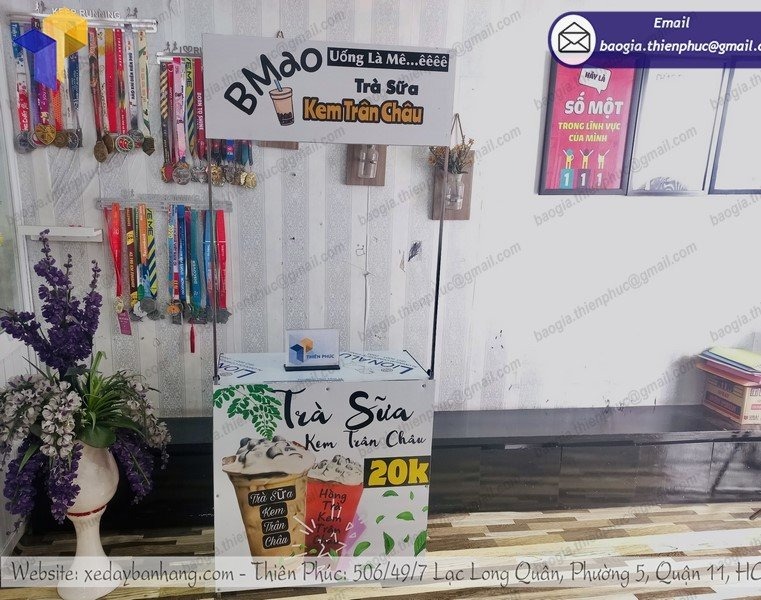 quầy trà sữa take away