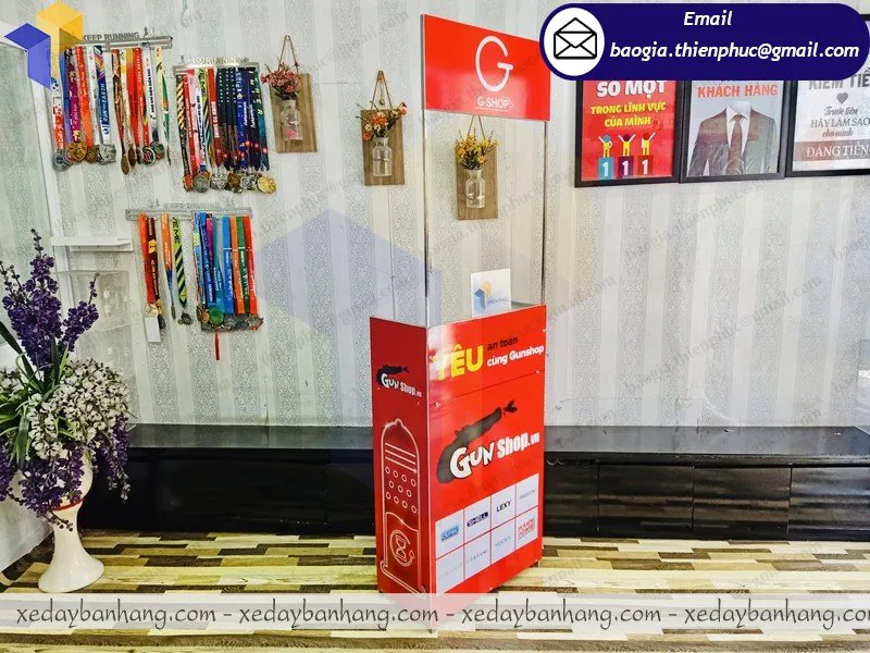 quầy trung bày mini tháo rời