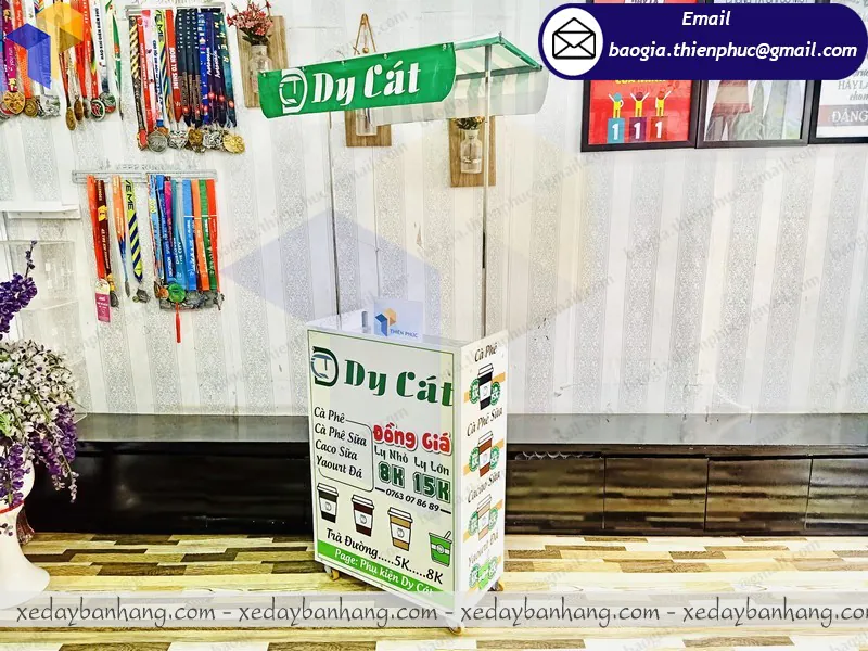 quầy xe lắp ráp bán cà phê bền