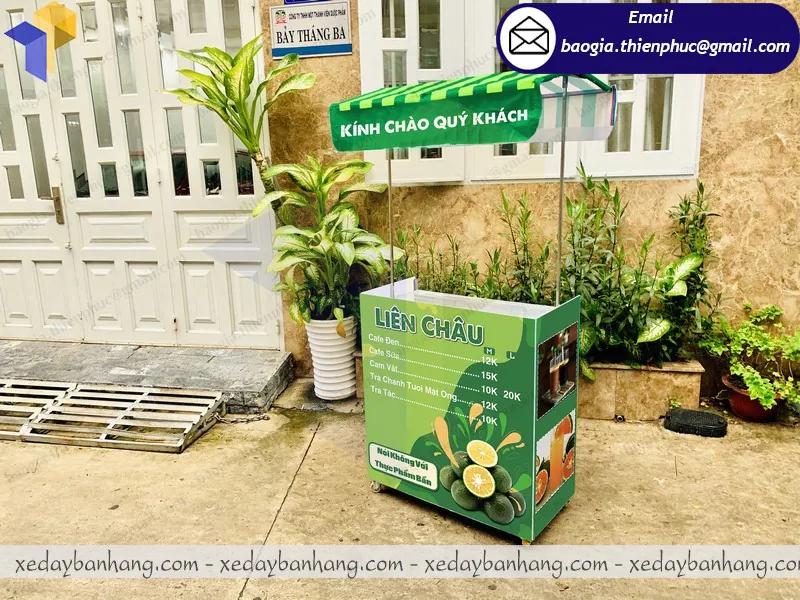 quầy xe lắp ráp bán trà chanh giá rẻ