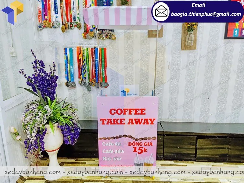 quầy xe lắp ráp mini bán cafe giá bao nhiêu