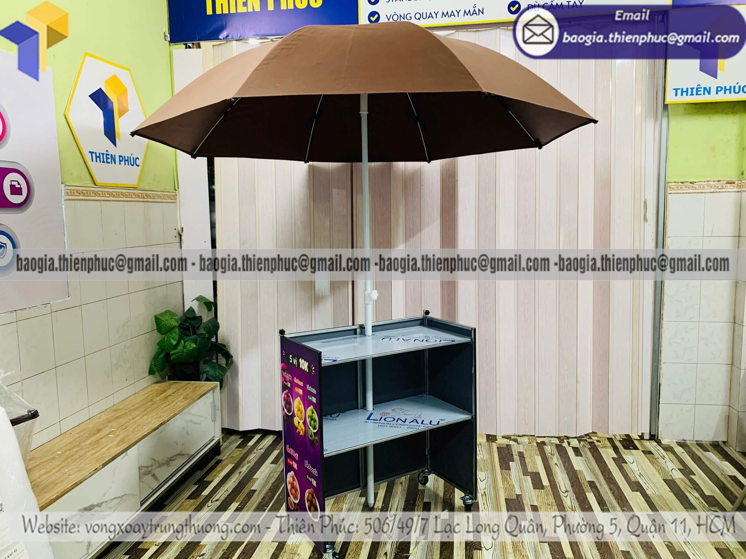 Quầy xếp gọn bán bánh khoai mỡ lắp ráp ngoài trời phù hợp ngân sách kinh doanh