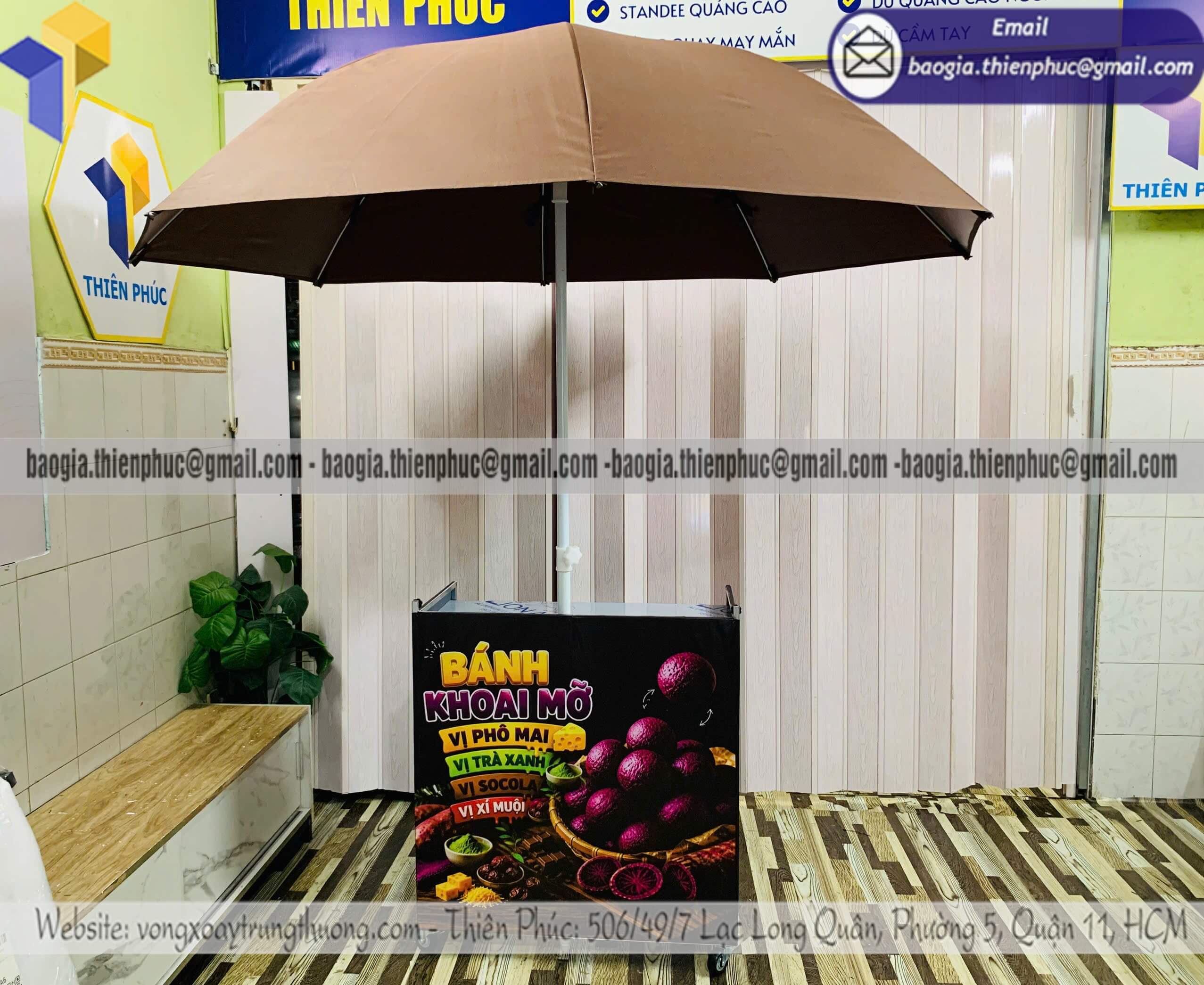 Quầy xếp gọn bán bánh khoai mỡ lắp ráp ngoài trời Quầy xếp gọn bán bánh khoai mỡ lắp ráp ngoài trời