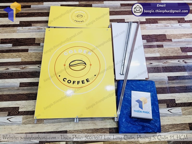 quầy xếp gọn bán coffee đẹp