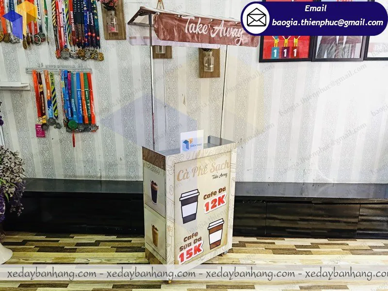 sản xuất quầy lắp ráp bán cà phê sạch