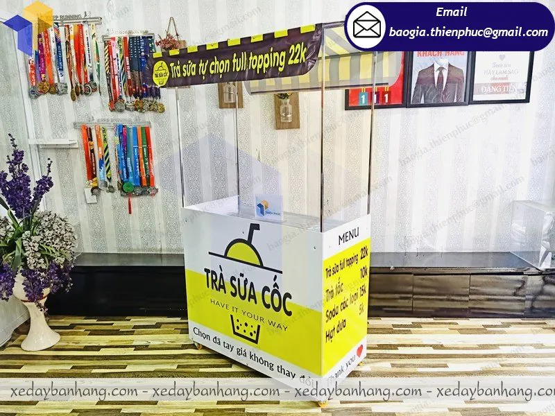 sản xuất quầy lắp ráp bán trà sữa giá rẻ